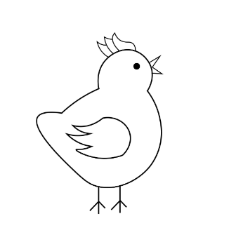 coloring book chicken dv